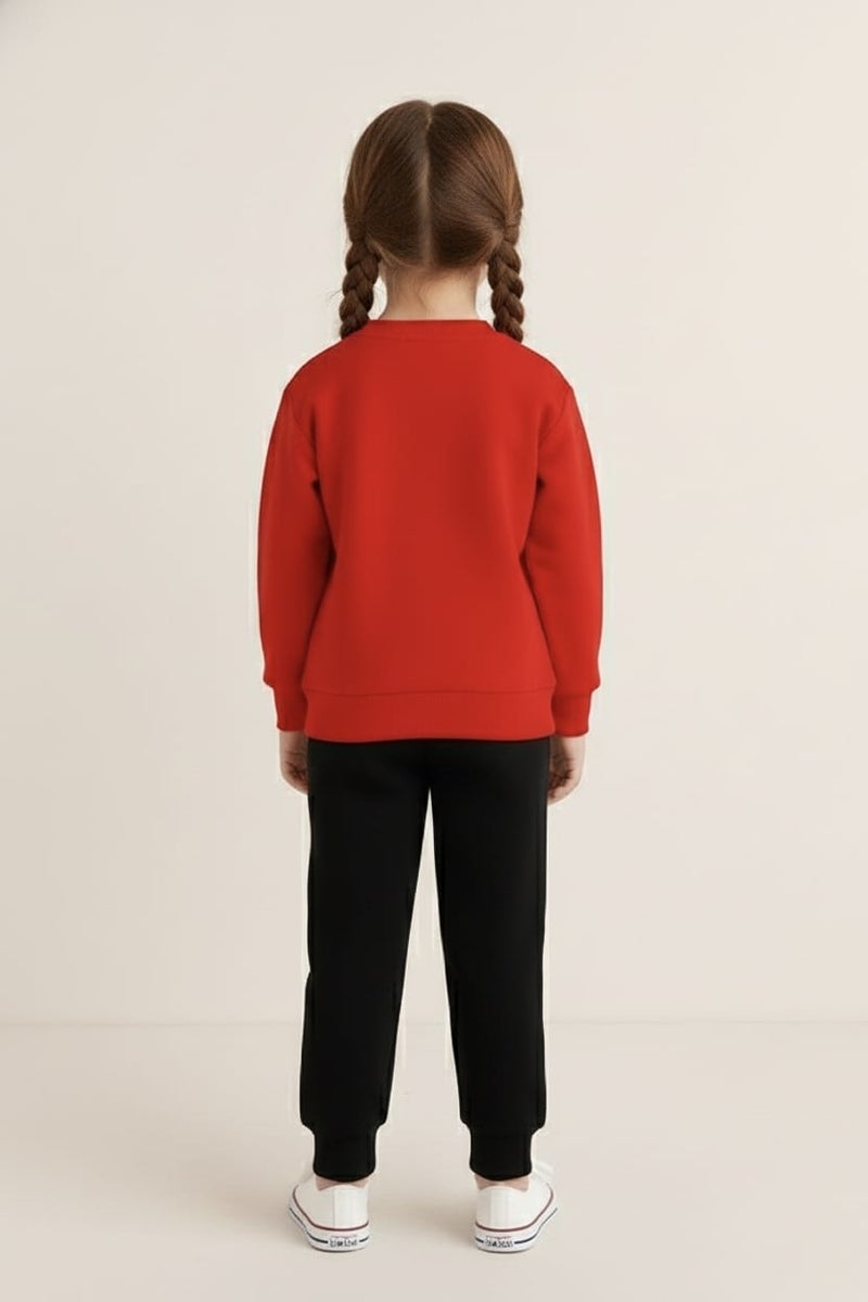Viel Innate Red Sweatshirt for Girls - Image 3